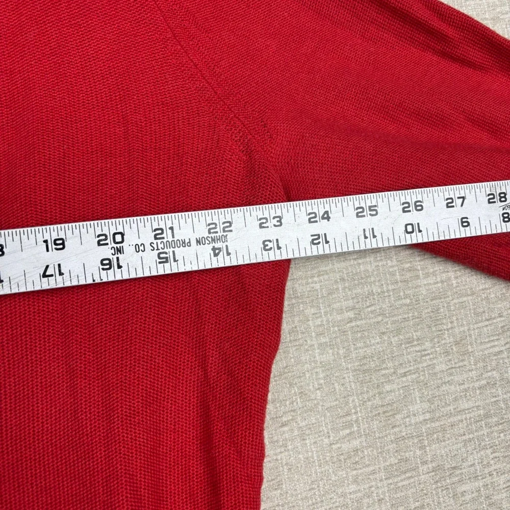 Banana Republic Mens XL Red Pima Cotton Crewneck Knit Sweater Pullover Classic